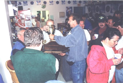 Warren Pike Drinks From Cup